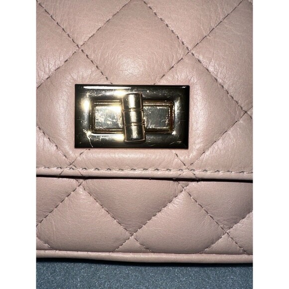 Vera Pelle Small quilted leather bag with shoulder strap made in ITALY pink - Picture 7 of 7